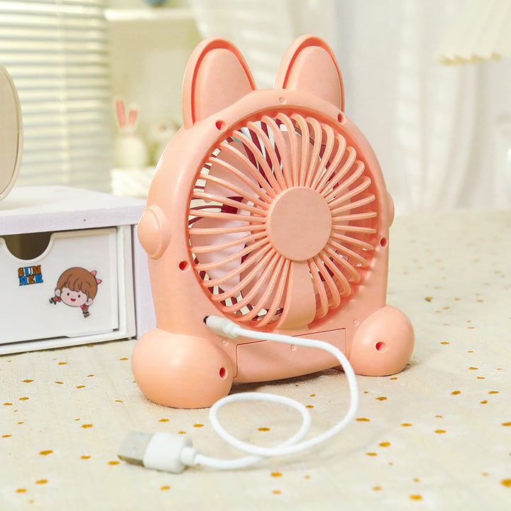 Women's portable hand fan in creative animal design Bowlift