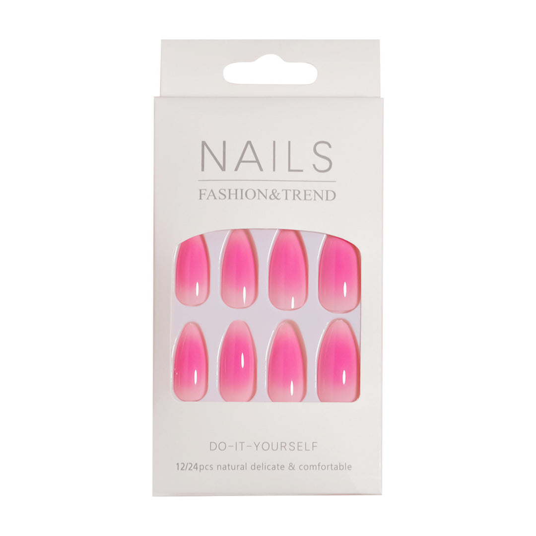 Elegant Ombre Style Press-On Nail Art Bowlift