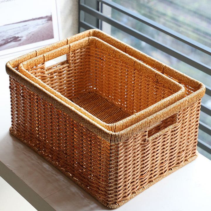 Unisex Practical Storage Basket with Open Handles Bowlift