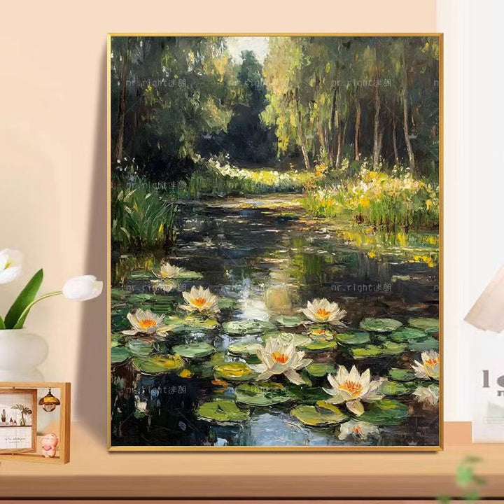 Floral Landscape Oil Painting Wall Art Bowlift
