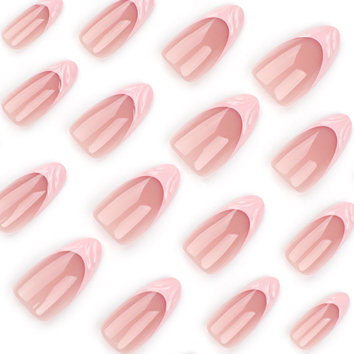 Nail art in elegant French tip design Bowlift