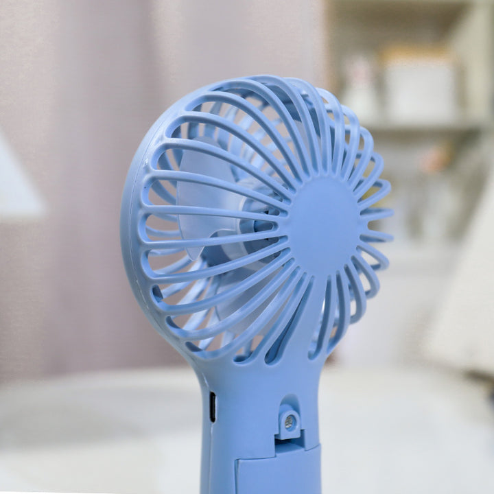 Ladies Portable Mini Handheld Fan with Ergonomic Grip Bowlift