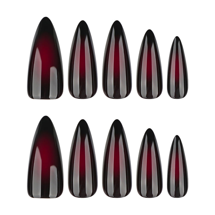 Artful stiletto nails with ombre effect Bowlift
