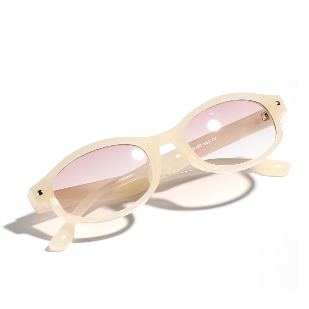 Women’s fashionable sunglasses with curved design and UV protection Bowlift