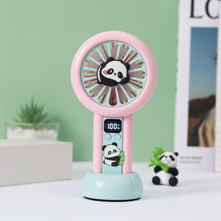 Unisex Portable Mini Fan with LED Display Bowlift