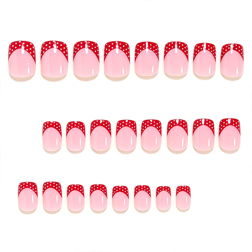 Decorative French Tip Nail Art Design Bowlift