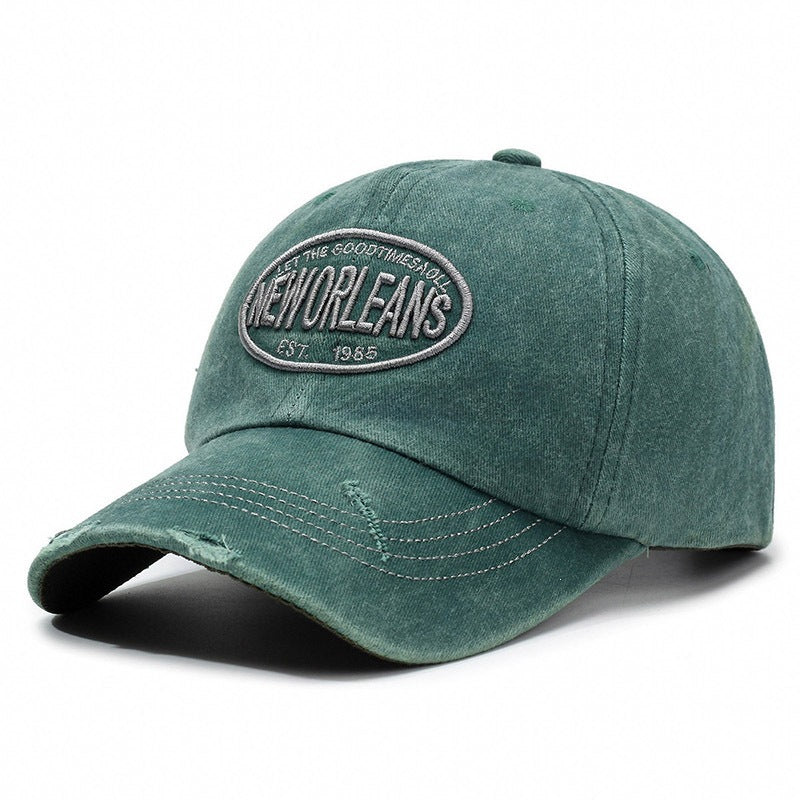 Women's Distressed Cotton Baseball Cap Bowlift 1784083760