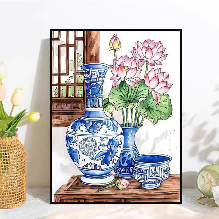 Decorative Floral Canvas Artwork Bowlift