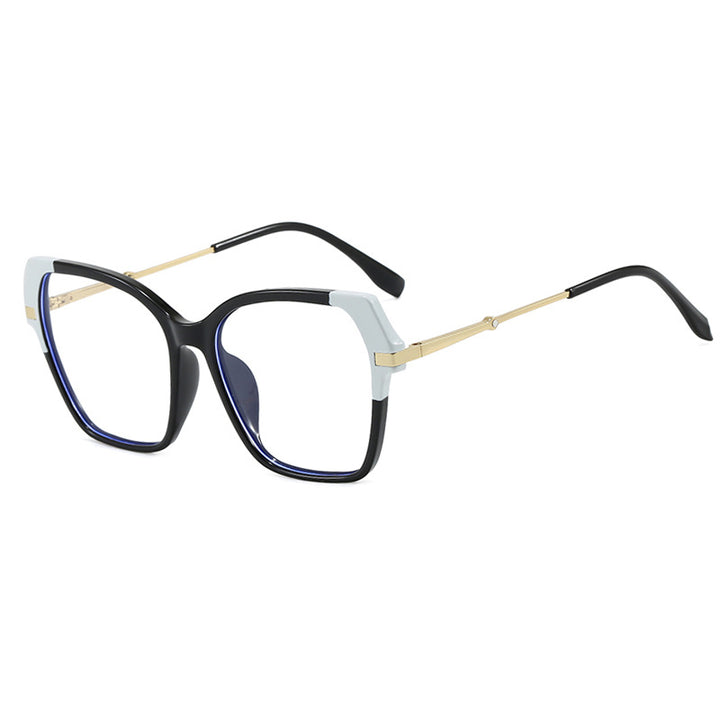 Ladies square sunglasses with elegant metal frame and protective UV filter Bowlift