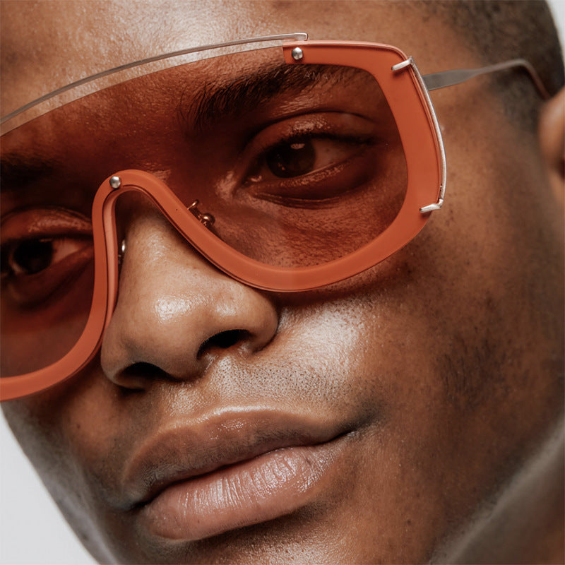 Ladies futuristic oversized sunglasses Bowlift