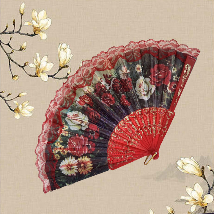 Ladies Elegant Hand Fan Bowlift