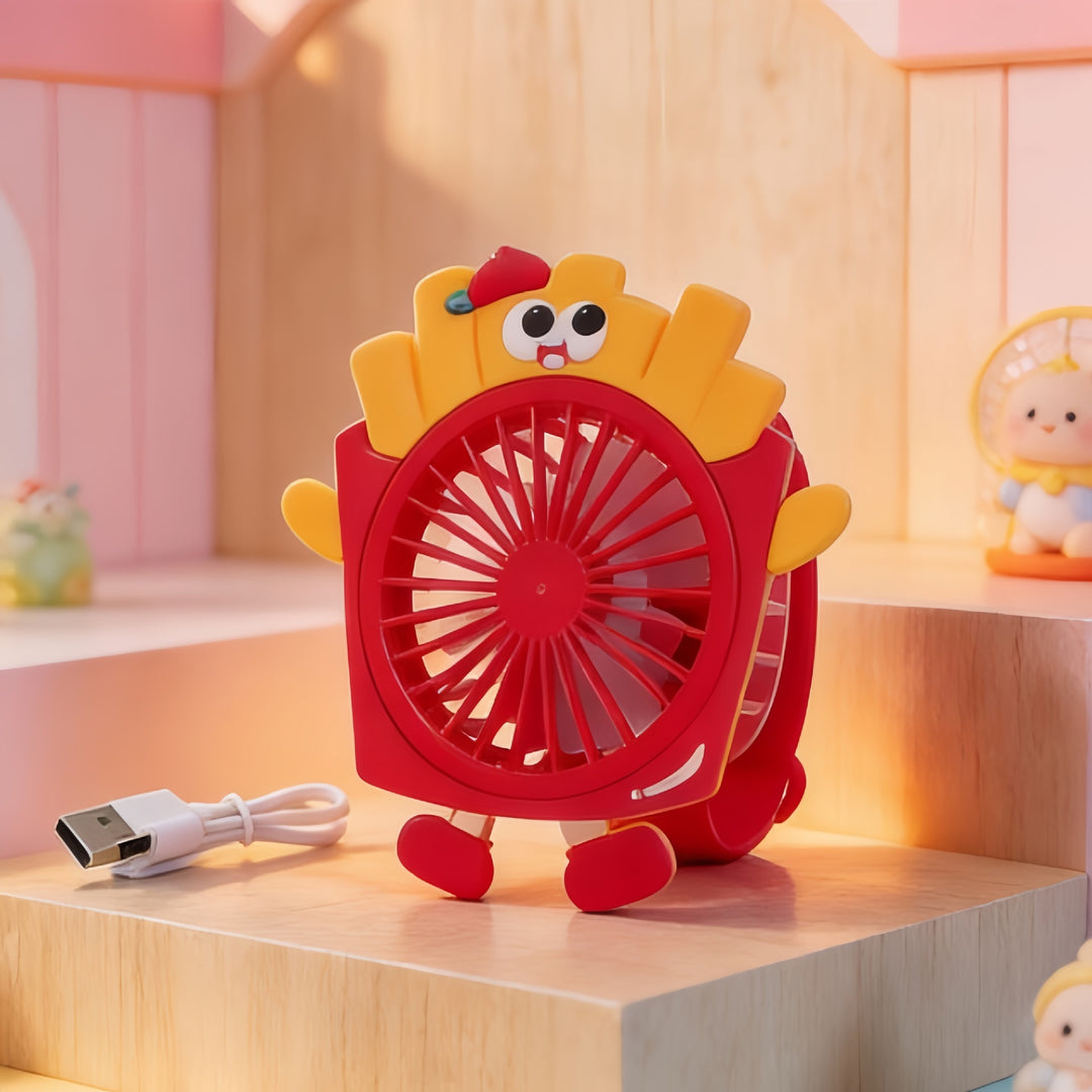Women's Portable Spray Hand Fan in Cute Duck Design Bowlift
