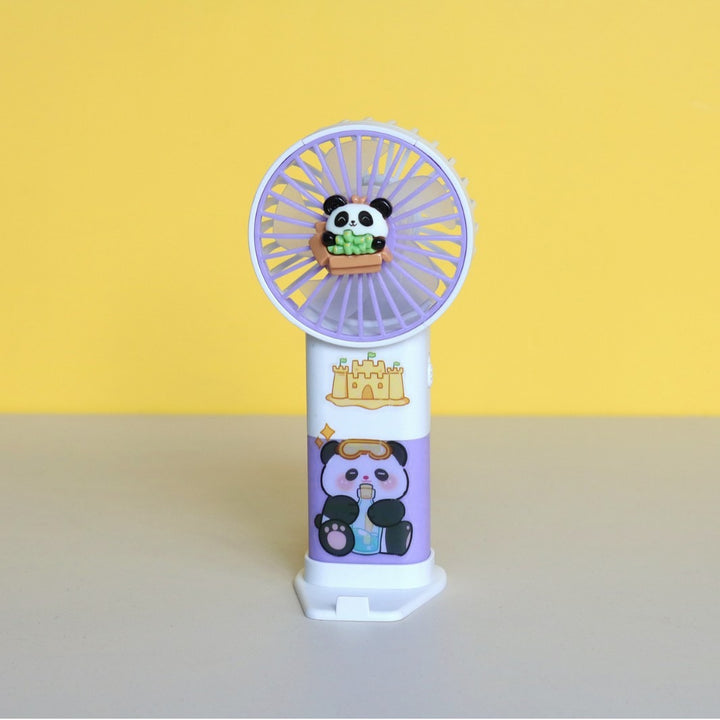 Unisex Portable Hand Fan in Cute Panda Design Bowlift