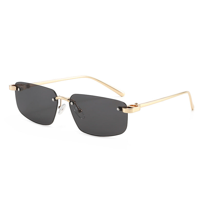 Ladies fashionable rectangular sunglasses with minimalist frame Bowlift