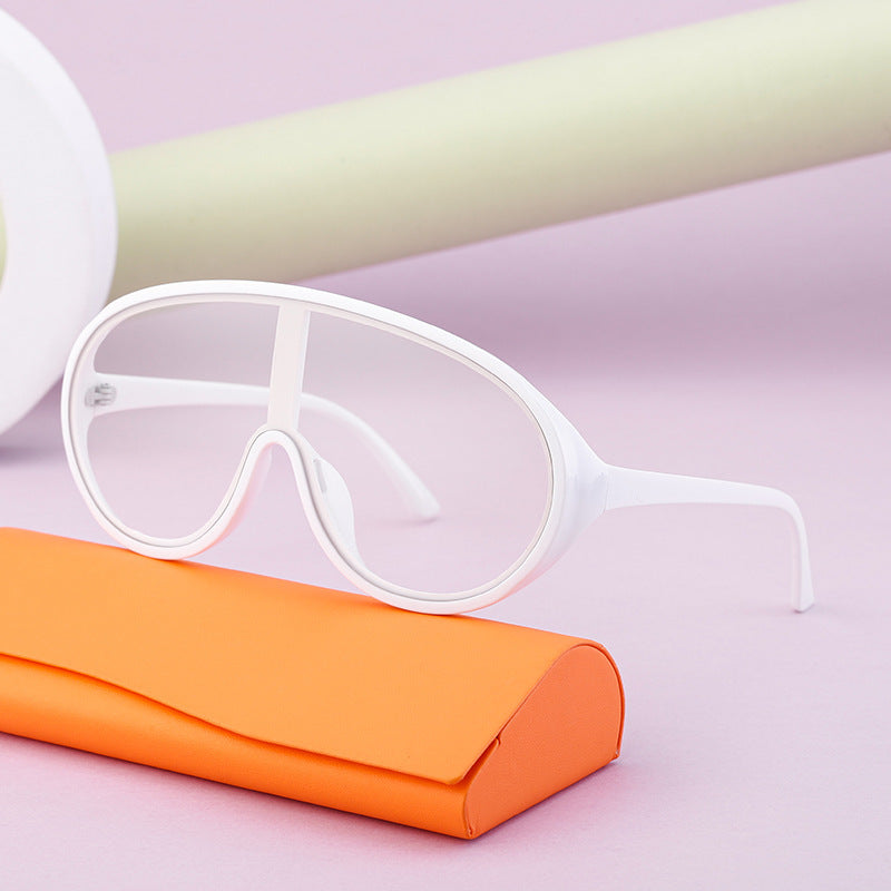 Ladies stylish sunglasses in futuristic style Bowlift