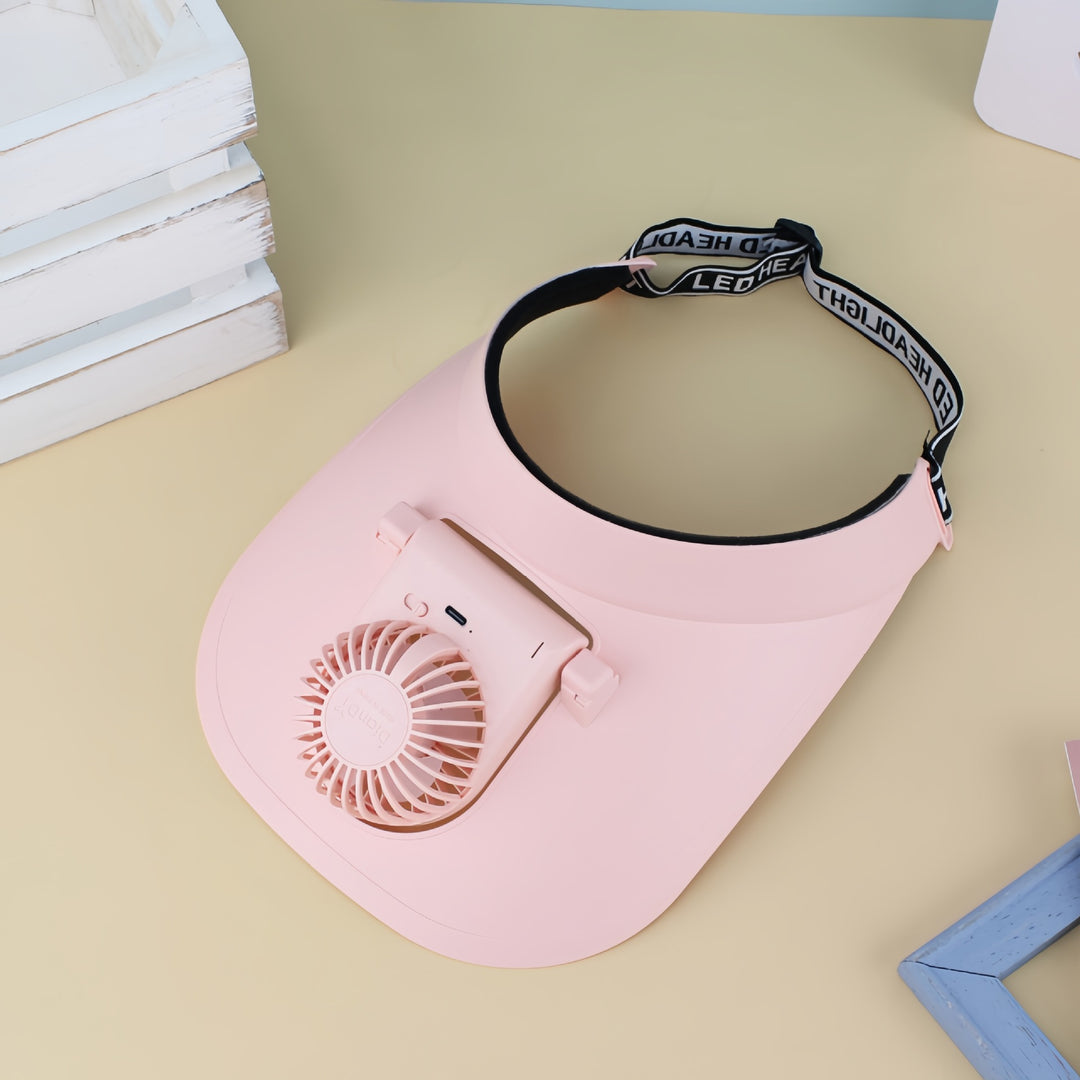 Women portable neck fan with flexible curved support Bowlift