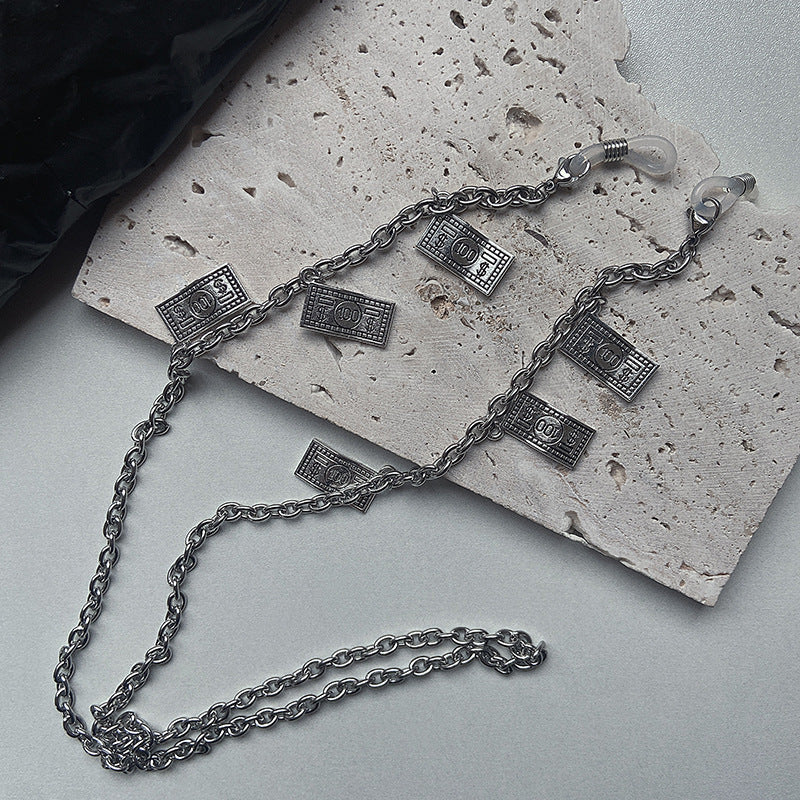 Trendy necklace with banknote pendants Bowlift