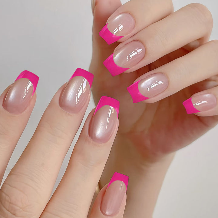 Stylish Elegant French Tip Nail Art Bowlift