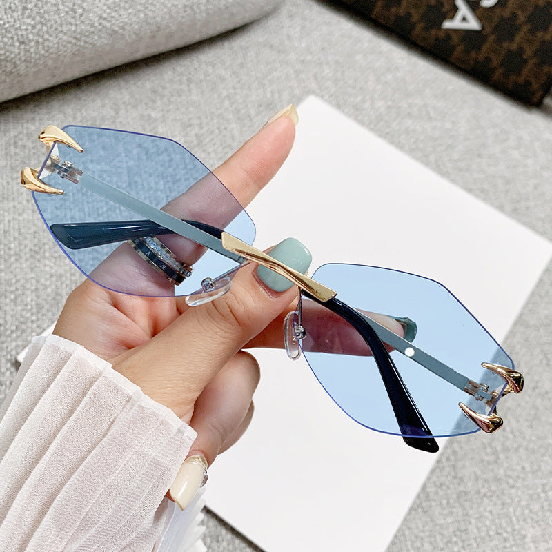Women geometric oversized sunglasses Bowlift
