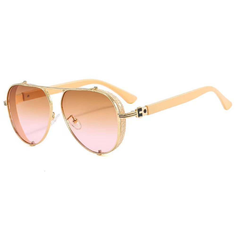 Women's fashionable sunglasses with innovative retro-futuristic design Bowlift