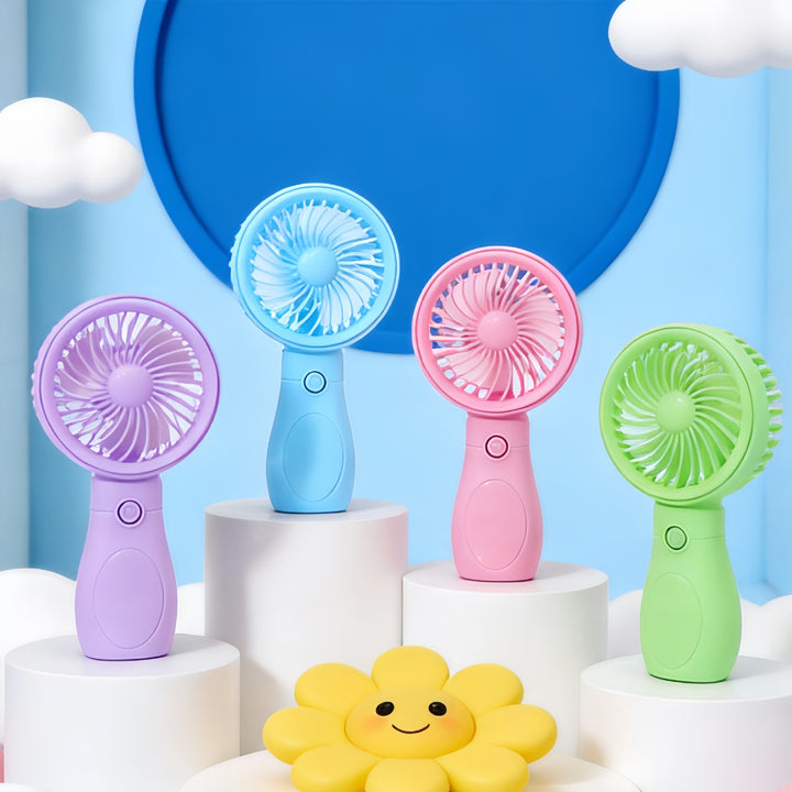 Ladies Portable Mini Hand Fan with Rechargeable USB Connection Bowlift