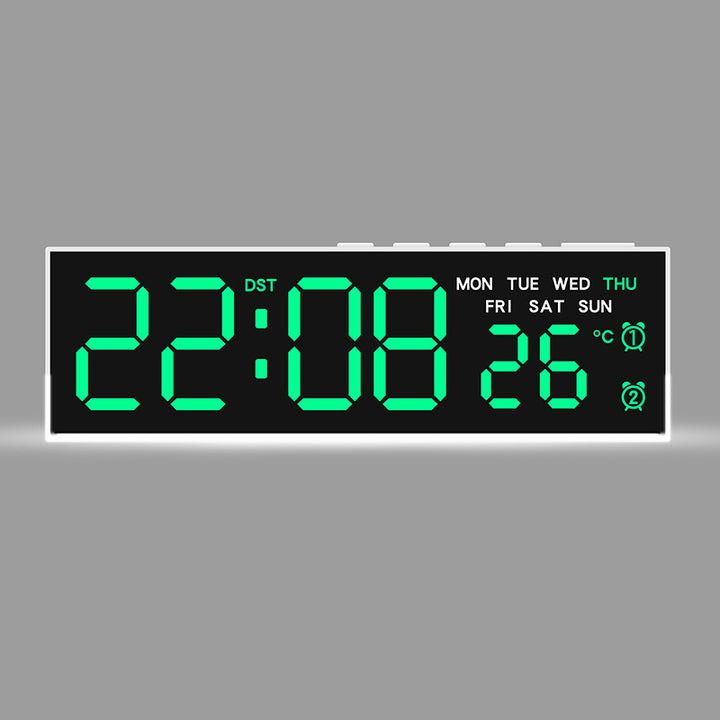 Digital watch with integrated thermometer and weekday display Bowlift