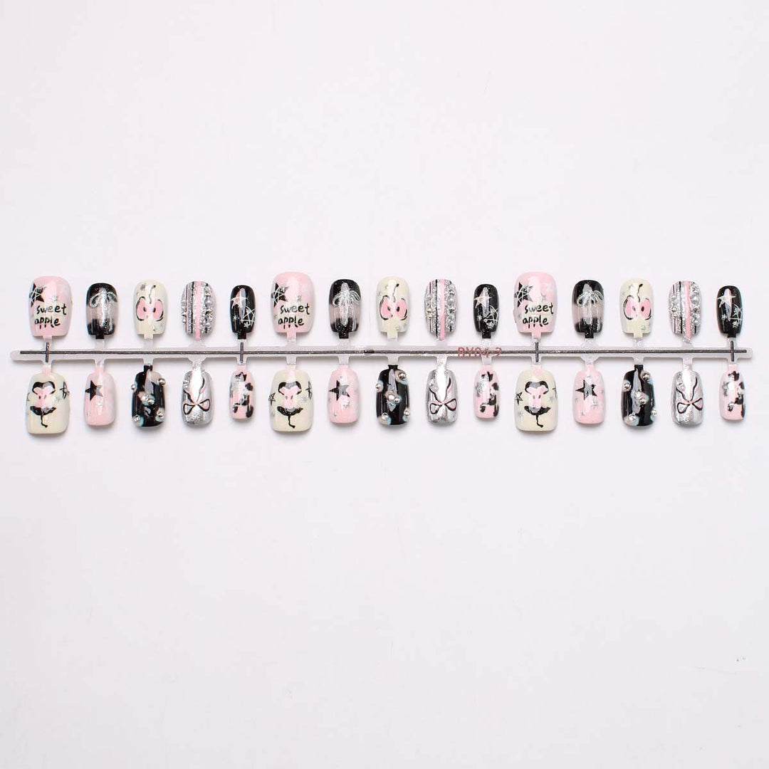 Artistic Press-On Nail Tips Set Bowlift