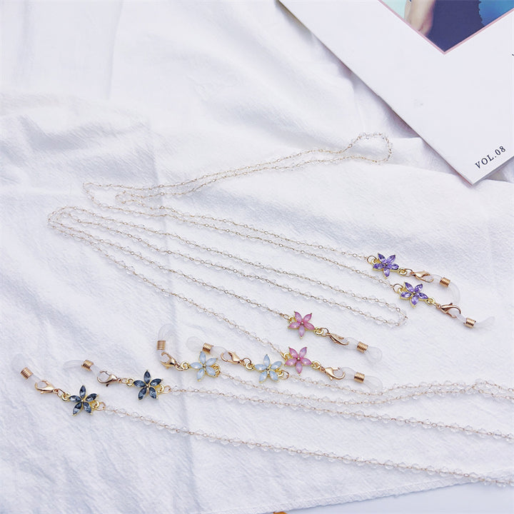Floral Decorative Eyewear Chain Bowlift