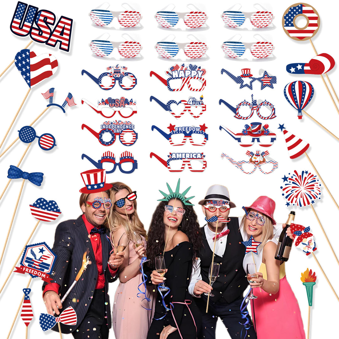 Ladies creative photo glasses collection for patriotic holidays Bowlift