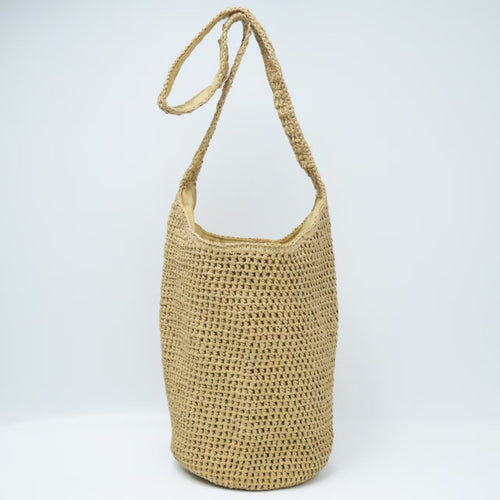 Braided Natural Material Tote Bag Bowlift