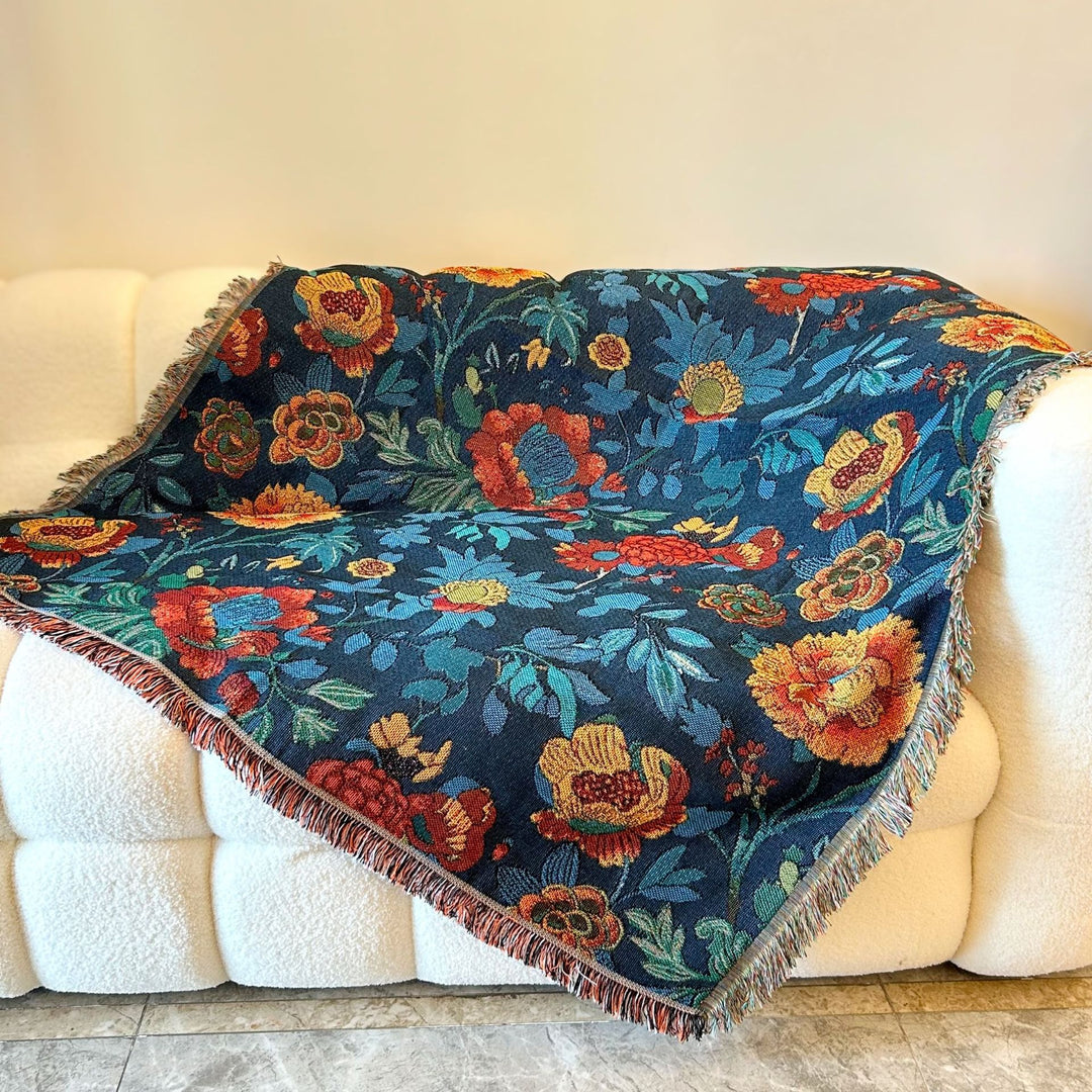Home Decor Floral Throw