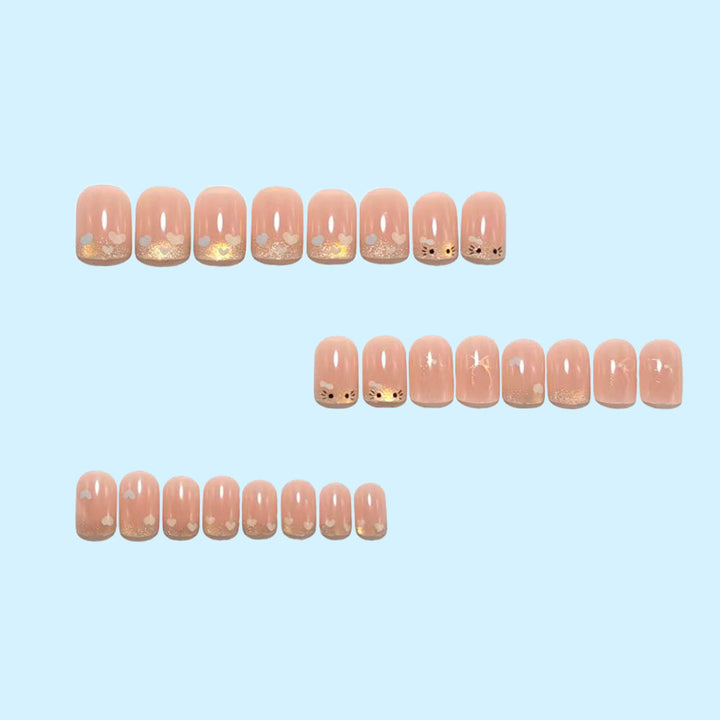 Creative Nail Design Set with Delicate Motifs Bowlift