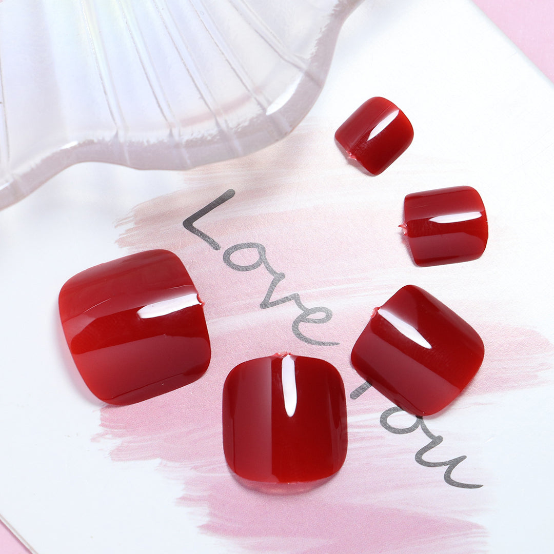 Premium Pedicure Press-On Nails Bowlift