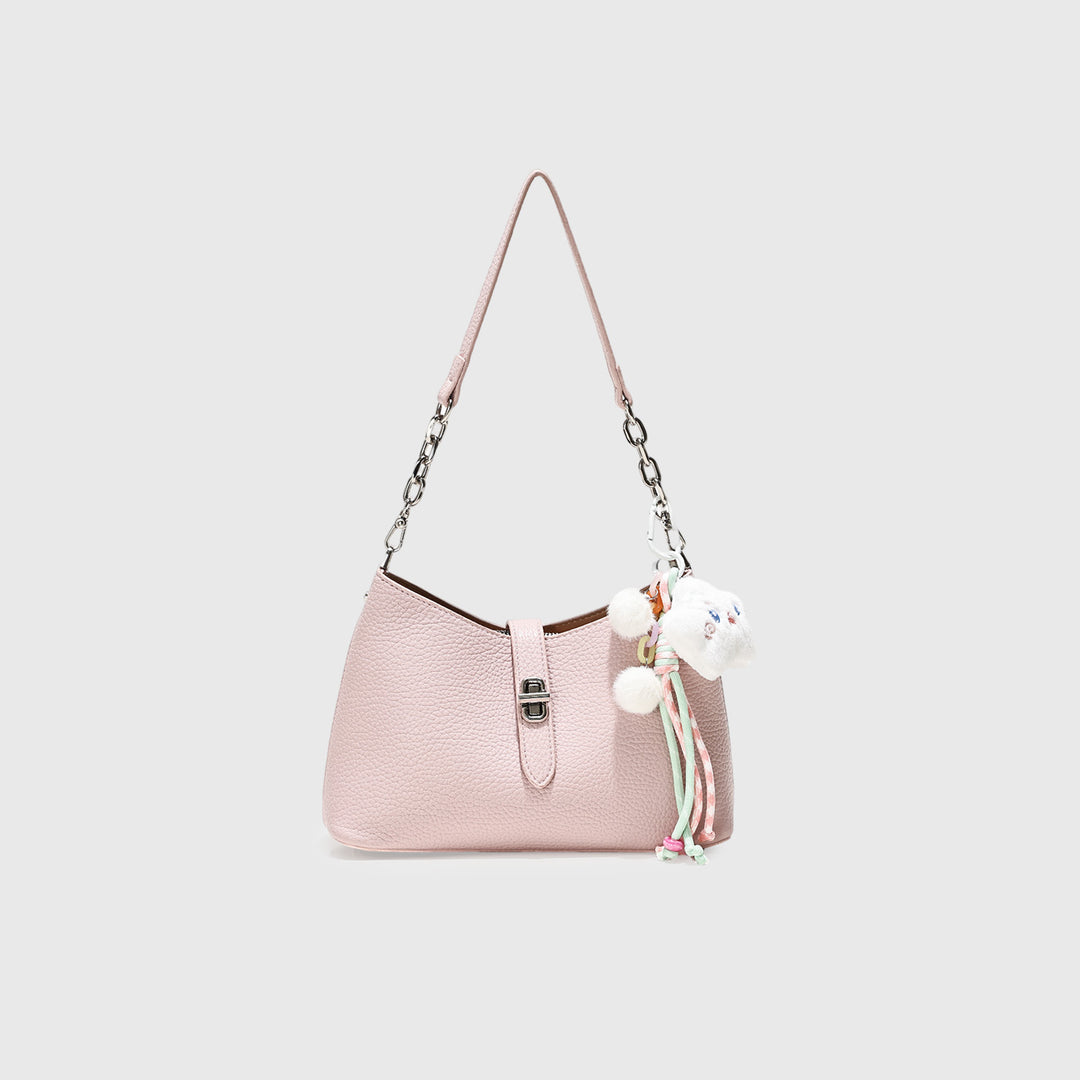 Stylish Textured Hobo Handbag