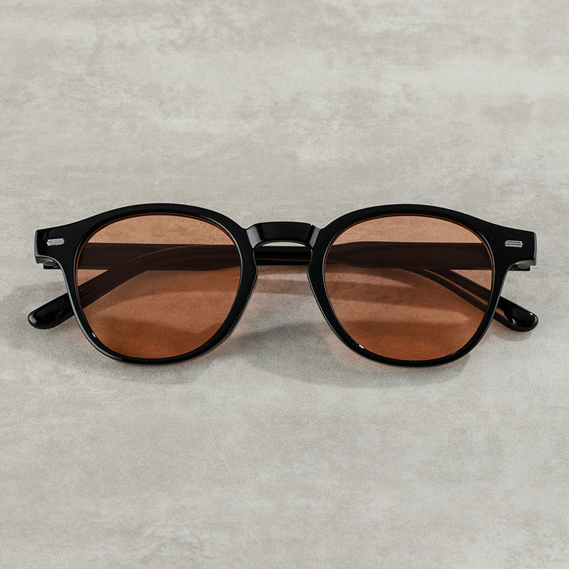 Vintage-Inspired Round Frame Sunglasses Bowlift