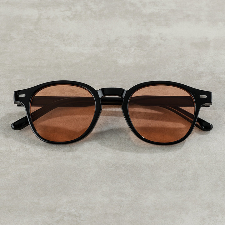 Vintage-Inspired Round Frame Sunglasses Bowlift