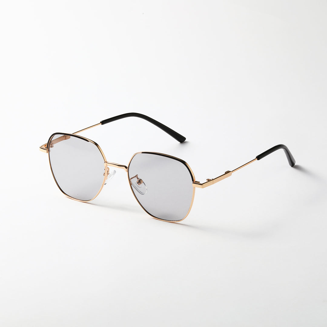 Women’s fashionable sunglasses with slim metal frame and blue lenses Bowlift