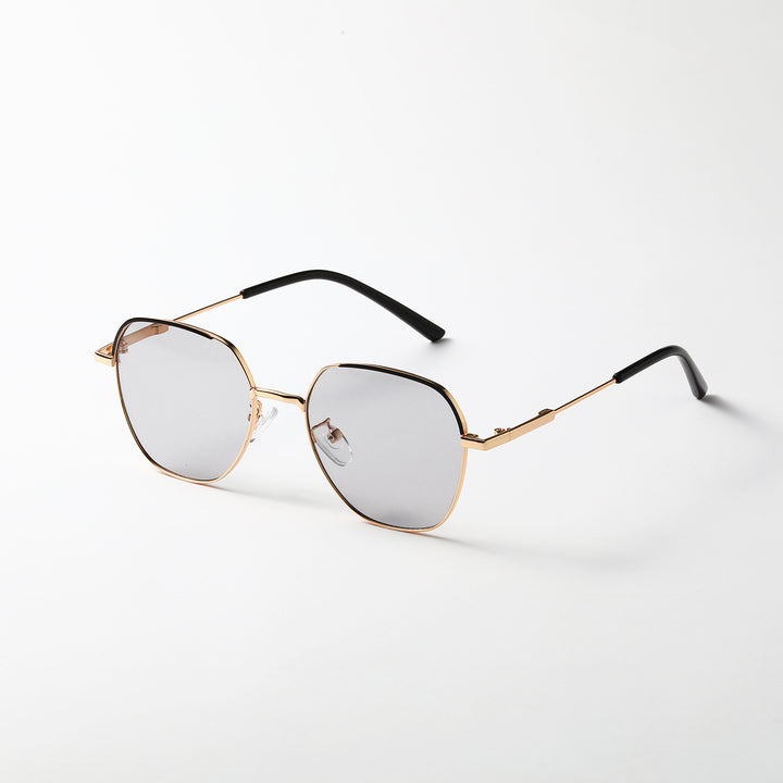 Women’s fashionable sunglasses with slim metal frame and blue lenses Bowlift