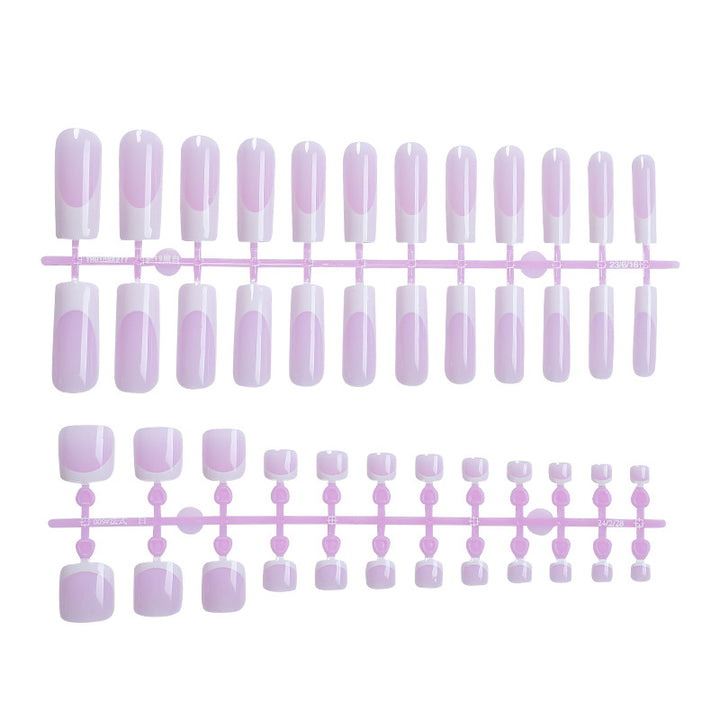 Elegant Sculpted Press-On Nail Art Set Bowlift