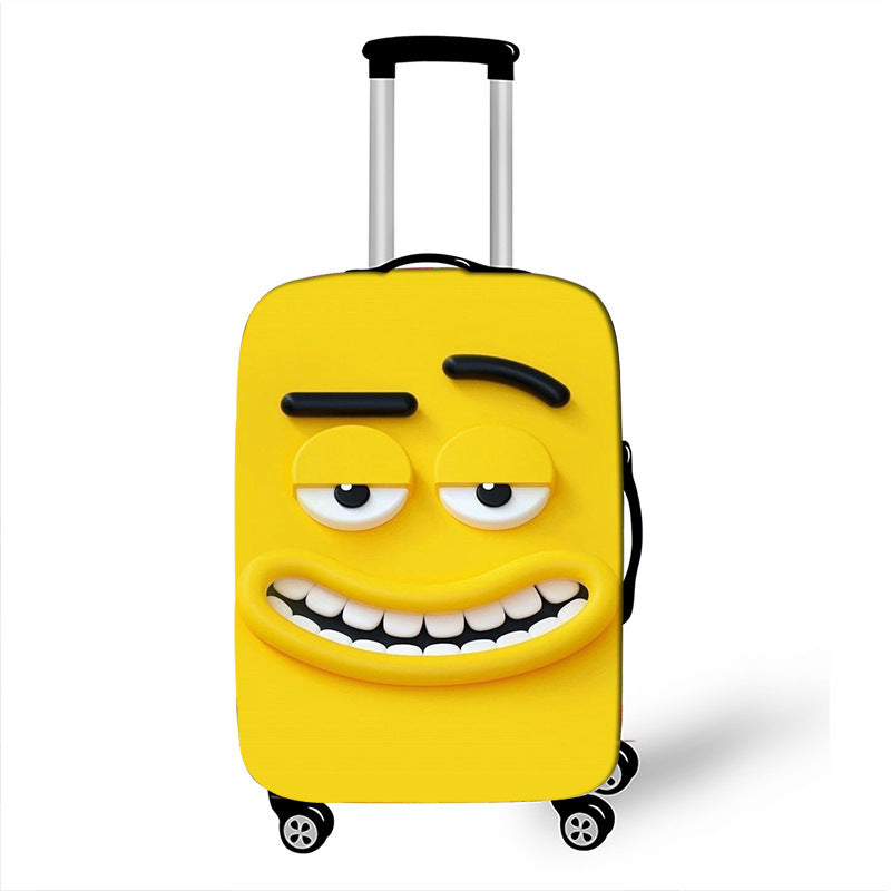 Unisex Hard-shell suitcase with funny cartoon face Bowlift