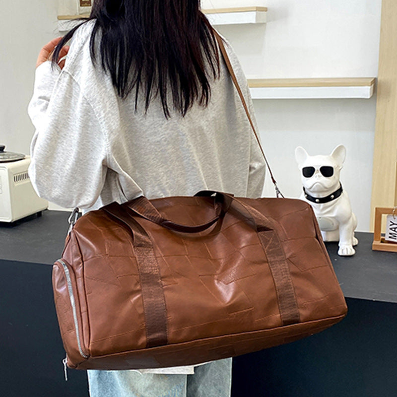 Premium Casual Leather Duffel Bag Bowlift