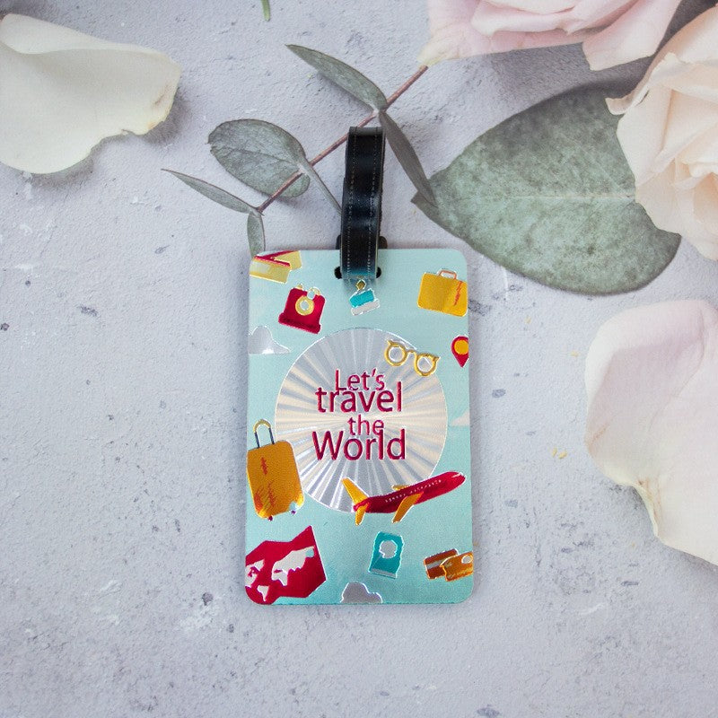 Whimsical Heart Balloon Luggage Tag Bowlift