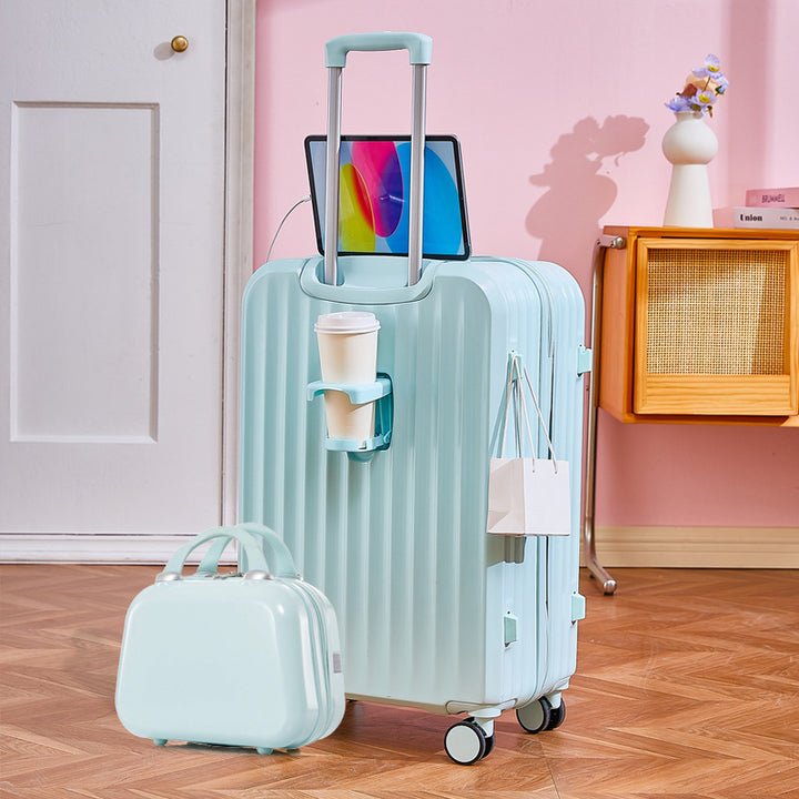 Functional Tech-Integrated Rolling Suitcase Bowlift