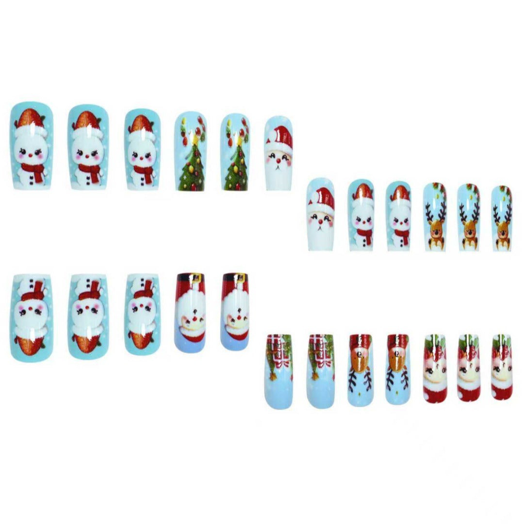 Festive Holiday Character Nail Art Set Bowlift