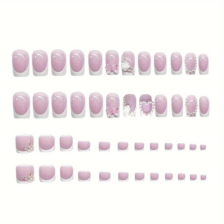 Floral Embellished Nail Art Set Bowlift