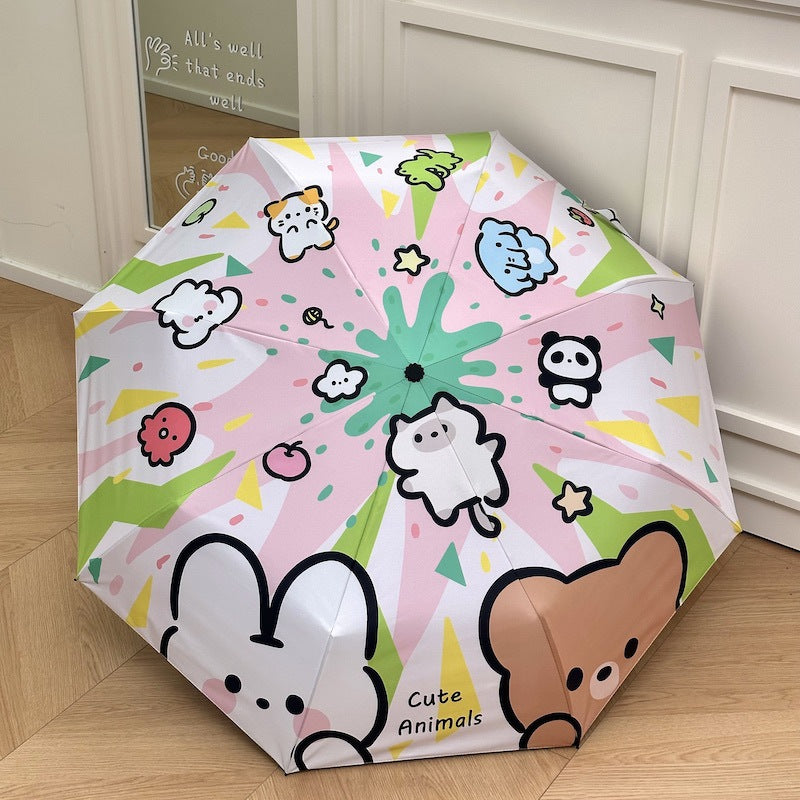 Women Foldable Cosmetic Bag with Colorful Design Bowlift