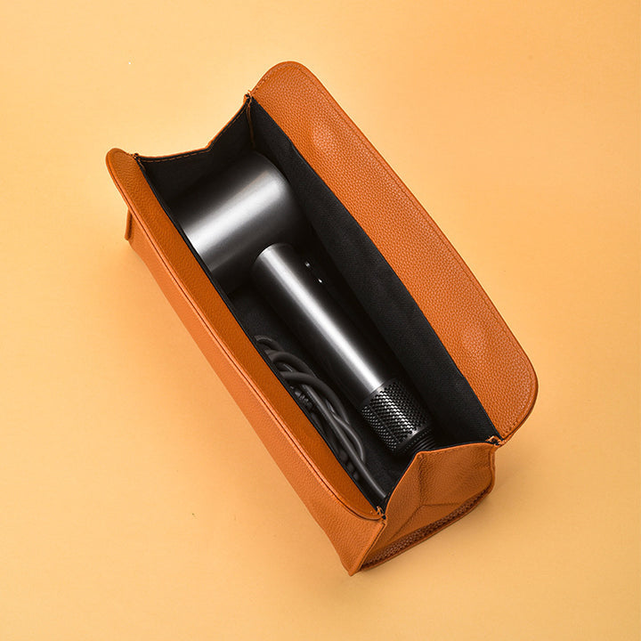 Textured Leather Cosmetic Pouch Bowlift