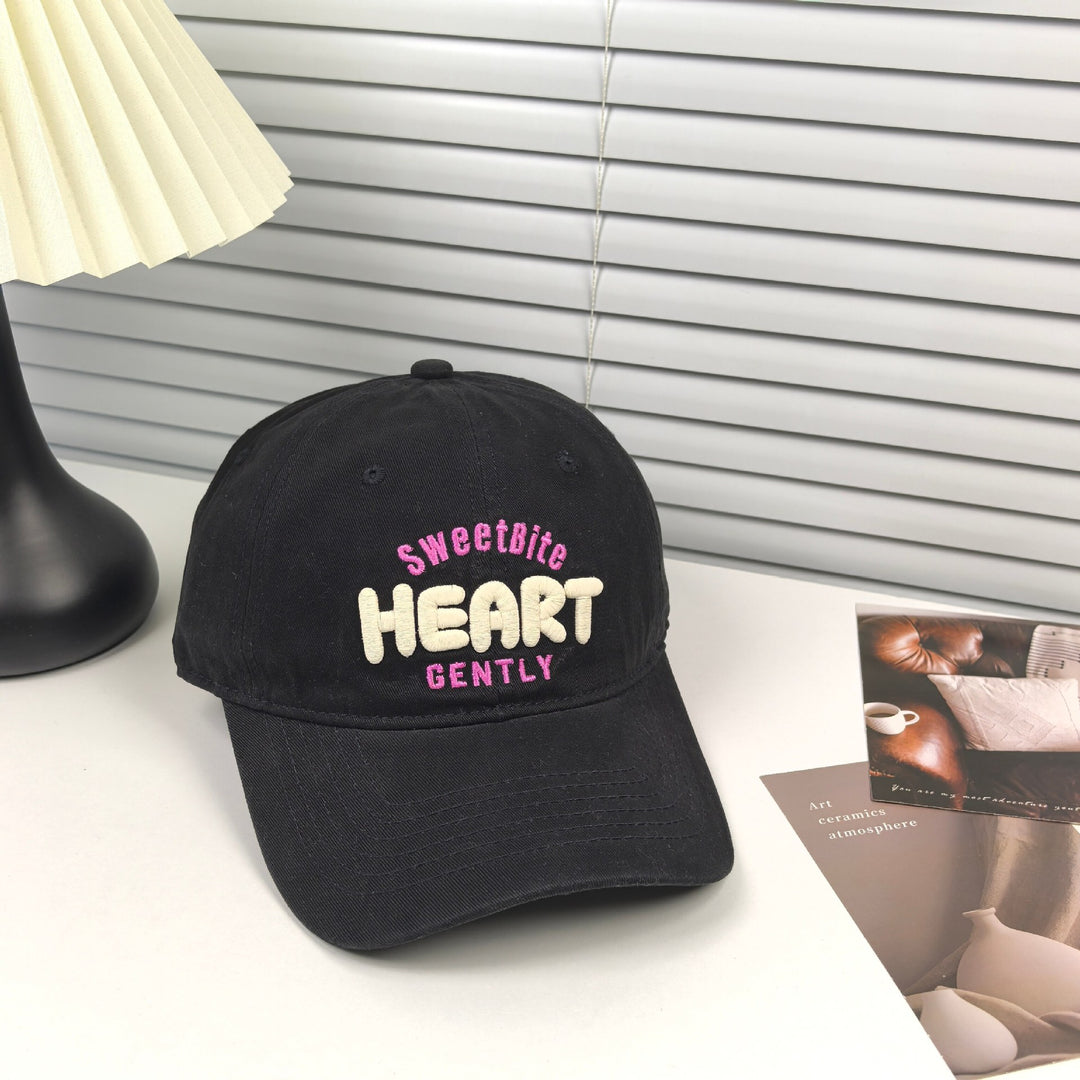 Women's Playful Embroidered Message Cap Bowlift