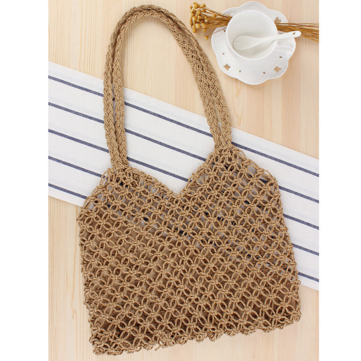Fashionable net tote bag made from natural materials Bowlift
