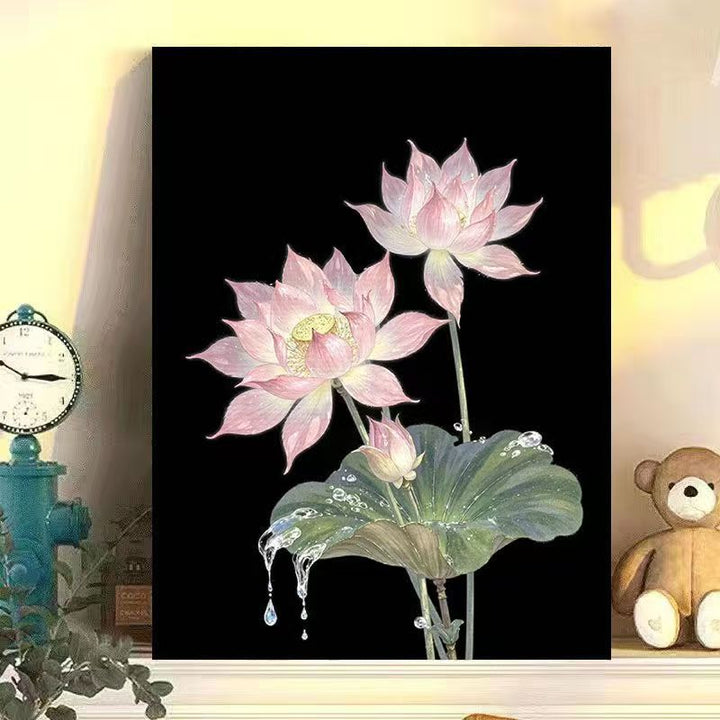 Wisteria Floral Canvas Art Bowlift